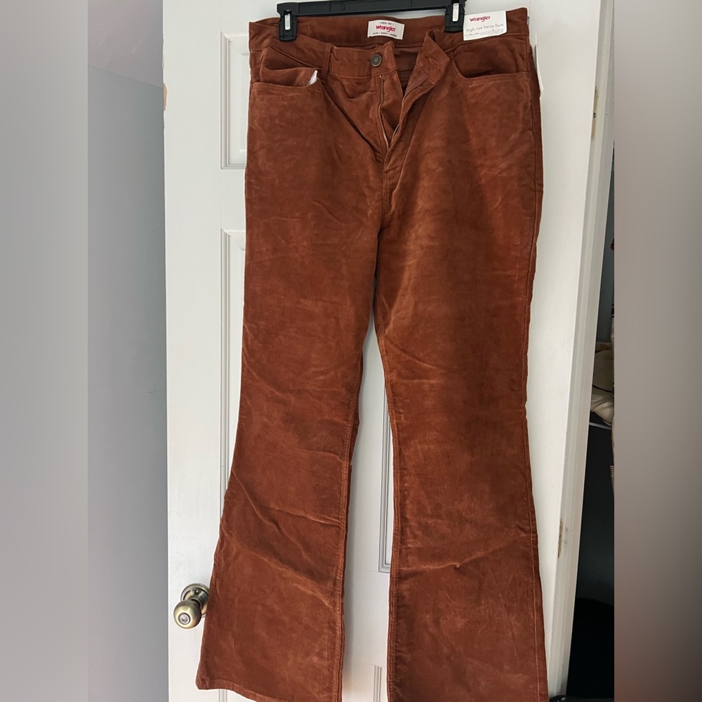 Wrangler Brown High Rise Flare Pants